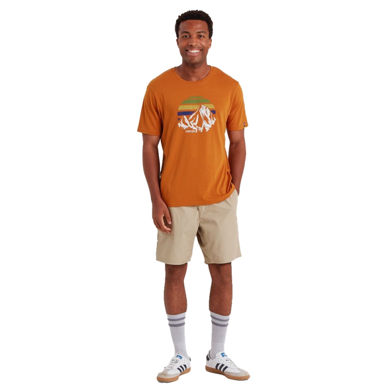 Sherpa Bali Retro Sunset Tee Masala