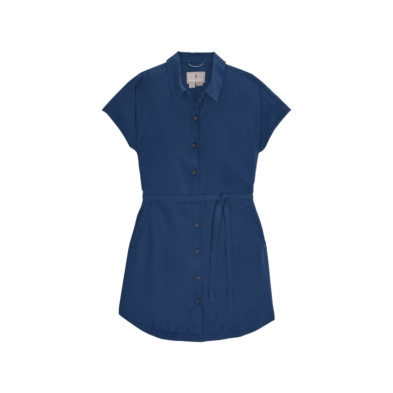 Royal Robbins Camino Pucker Dress Women's Deep Blue