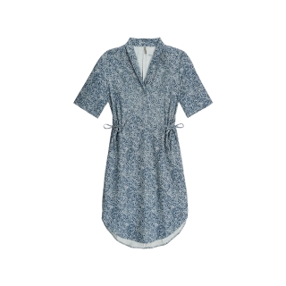 Royal Robbins Spotless Traveler Dress S/S Women's Deep Blue Briar Pt
