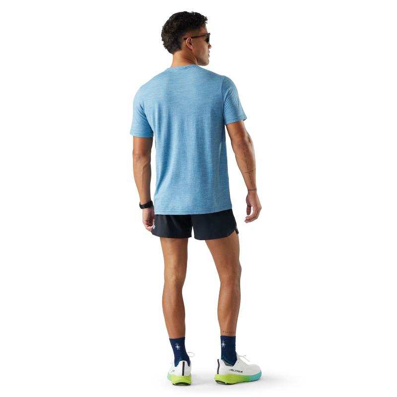 Smartwool Active Short Sleeve Active Blue Heather