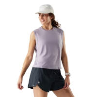 Smartwool Active Ultralite Crop Tank Active Women's Purple Storm