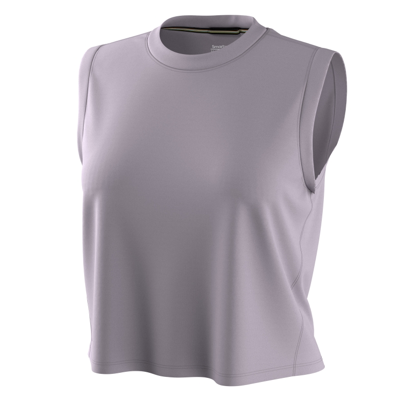 Smartwool Active Ultralite Crop Tank Active Women's Purple Storm