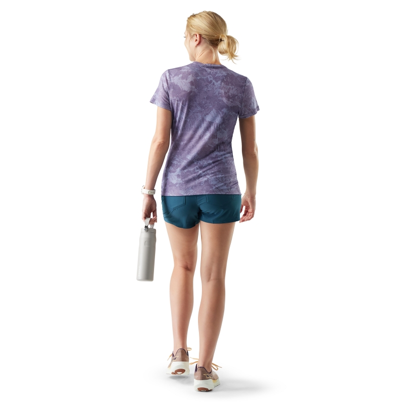 Smartwool Merino Short Sleeve Tee Boxed Everyday Women's Purple Storm Mountain
