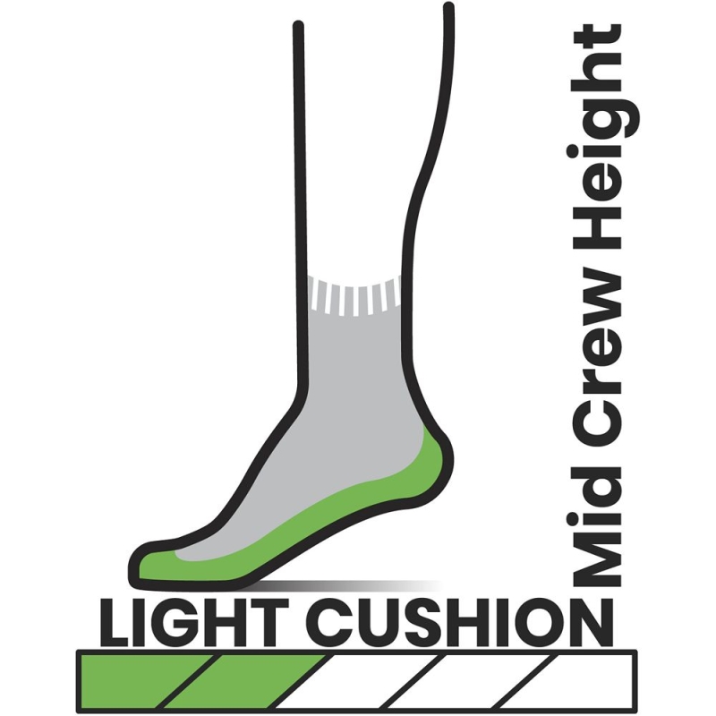 Smartwool Hike Light Cushion Crew Socks Hike Military Olive/Fossil
