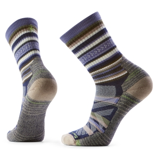 Smartwool Hike Light Cushion Panorama Crew Socks Hike Nightfall Blue