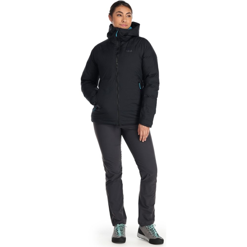 RAB Valiance Jacket Women's Black (Aquamarine)