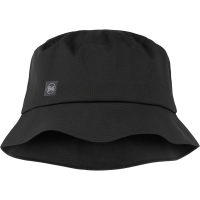 Buff Rain Bucket Hat Solid Black