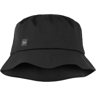 Buff Rain Bucket Hat Solid Black