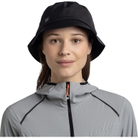 Buff Rain Bucket Hat Solid Black