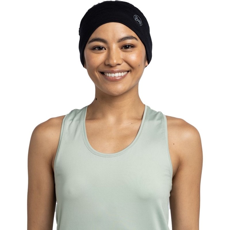 Buff Merino Lightweight Headband Black