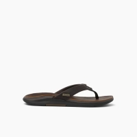 Reef Leather Offshore Dark Brown heren slipper