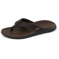 Reef Leather Offshore Dark Brown heren slipper