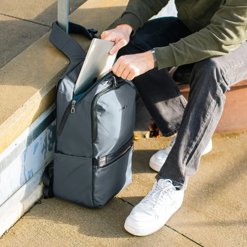 Pacsafe Pacsafe X 25L Backpack Slate middelgrote wandelrugzak (20 t/m 29 liter)