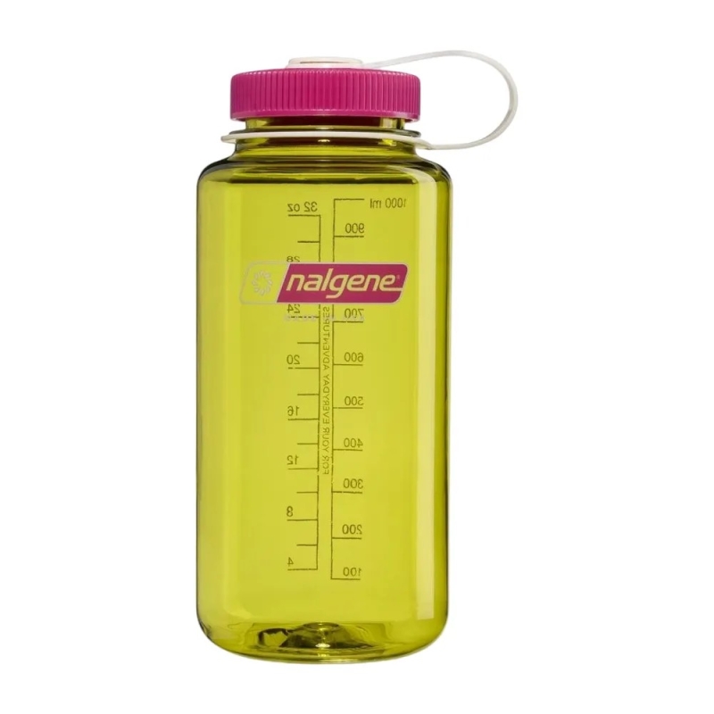 Nalgene Wide Mouth 1L Endive w/Fuchsia Purple