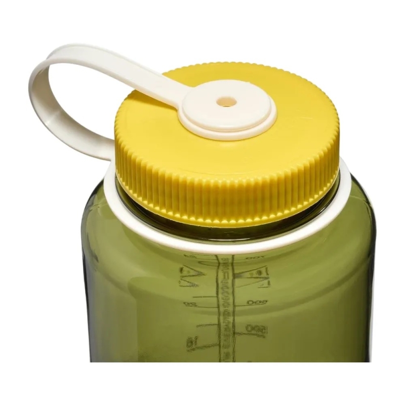 Nalgene Wide Mouth 1L Oil Green w/Freesia