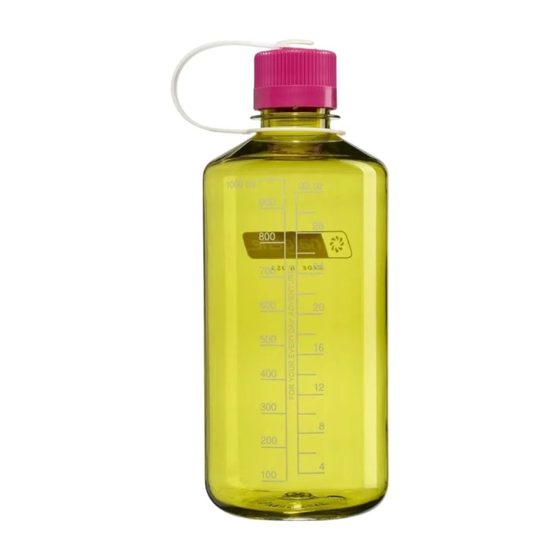 Nalgene Narrow-Mouth 1L Endive w/Fuchsia Purple