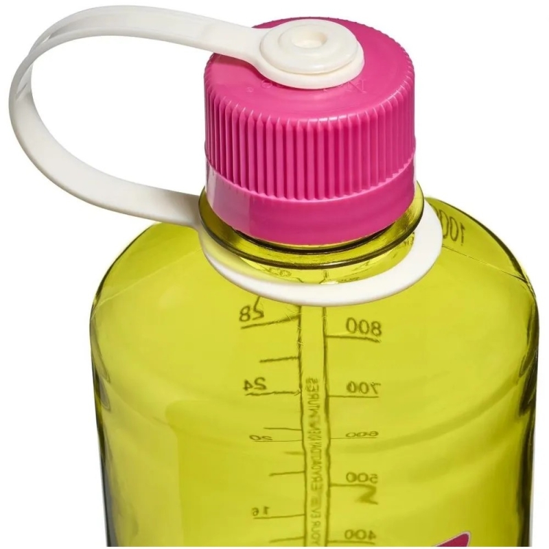 Nalgene Narrow-Mouth 1L Endive w/Fuchsia Purple