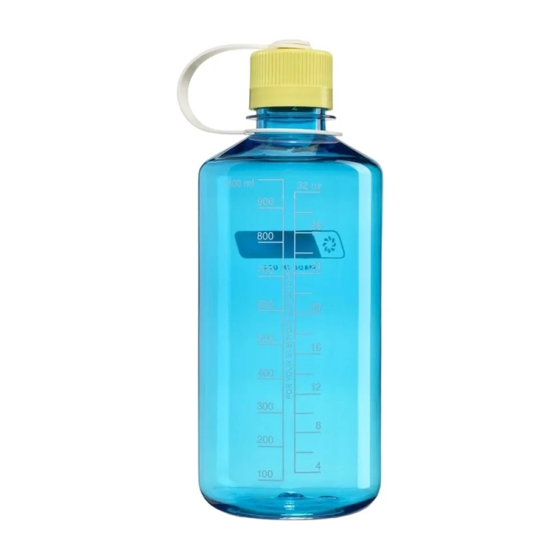 Nalgene Narrow-Mouth 1L Blue Atoll w/Endive