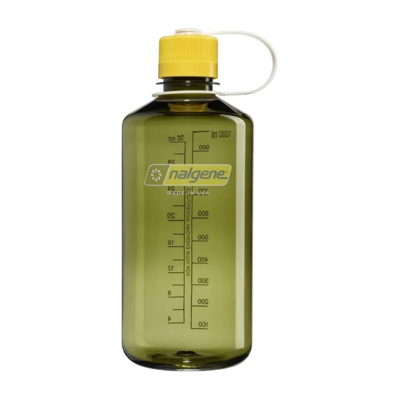 Nalgene Narrow-Mouth 1L Oil Green w/Freesia