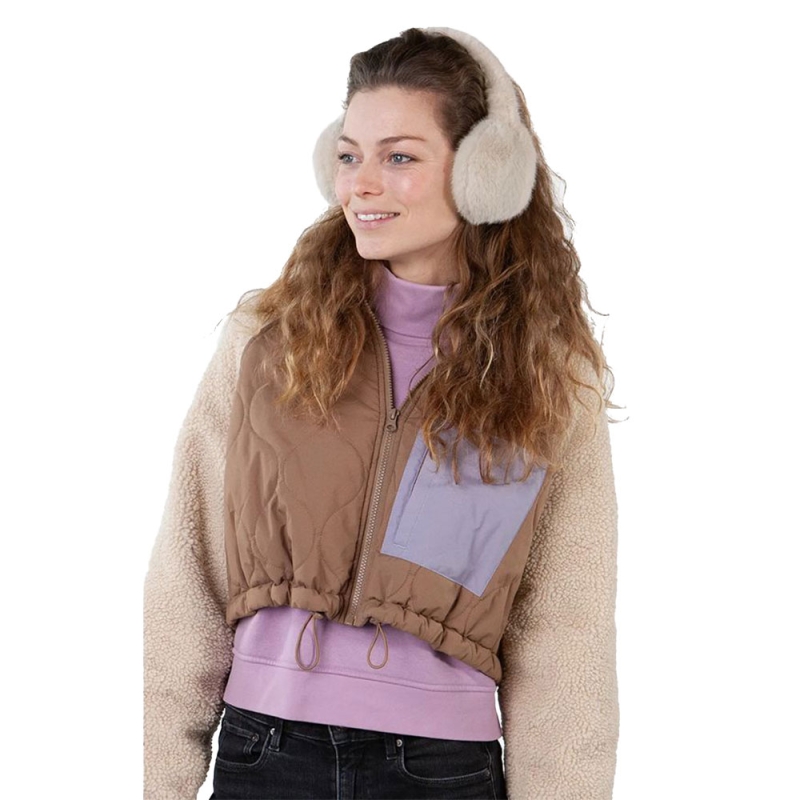 Barts Big Fur Earmuffs beige