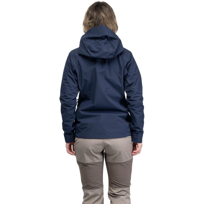 Bergans Essentials 3L Shell Jacket Women Navy Blue regenjas