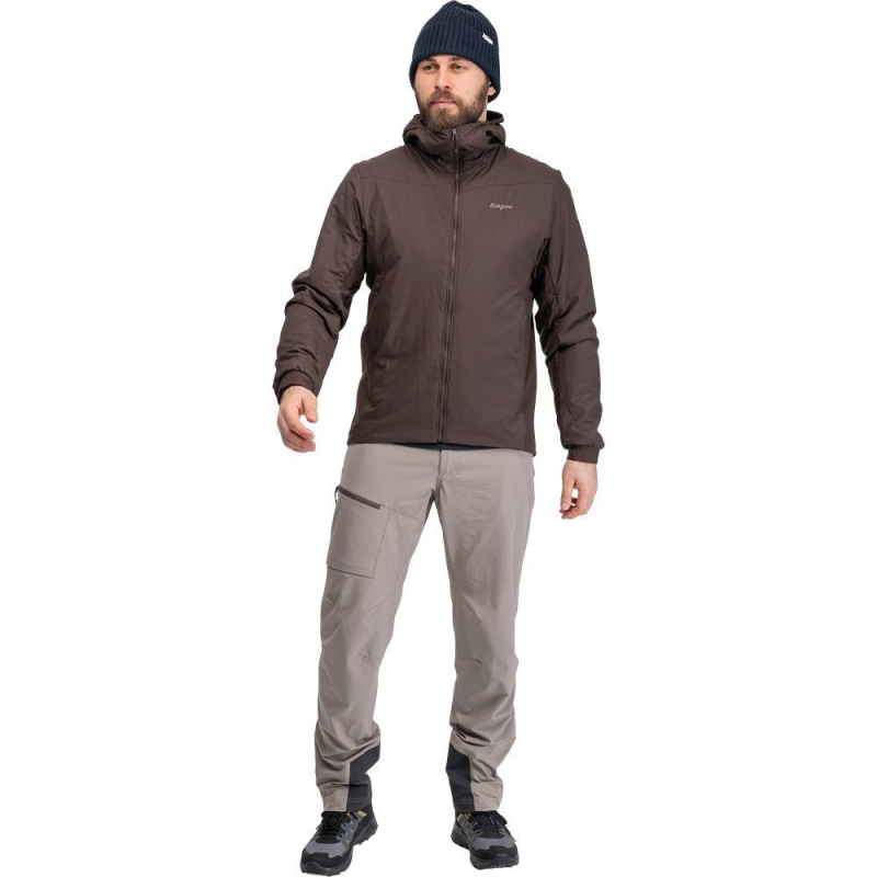 Bergans Holo Insulated Hood Jacket Men Dark Chocolate winterjas