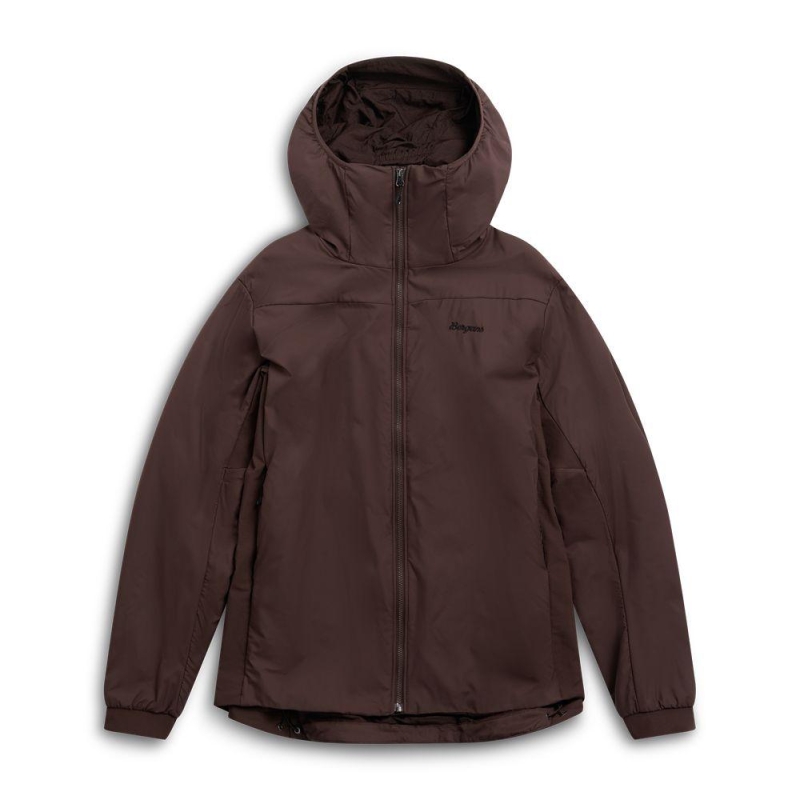 Bergans Holo Insulated Hood Jacket Men Dark Chocolate winterjas