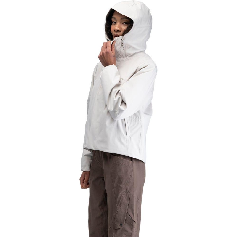 Bergans Vega 2L Shell Jacket Women Bone White regenjas