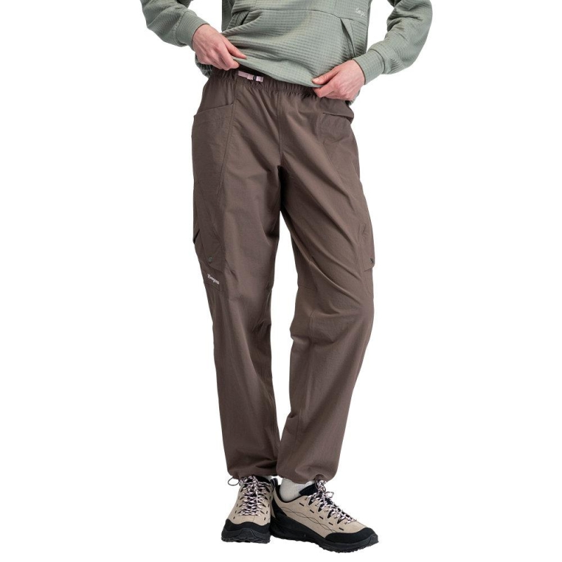 Bergans Vega Softshell Cargo Pants Women Hot Cocoa lange broek