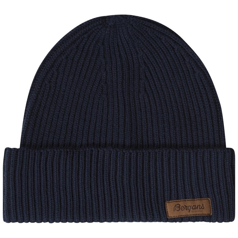 Bergans Nordmarka Merino Beanie Navy Blue muts