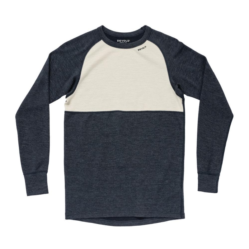 Devold Expedition Merino Silk Shirt Ink/Offwhite shirt