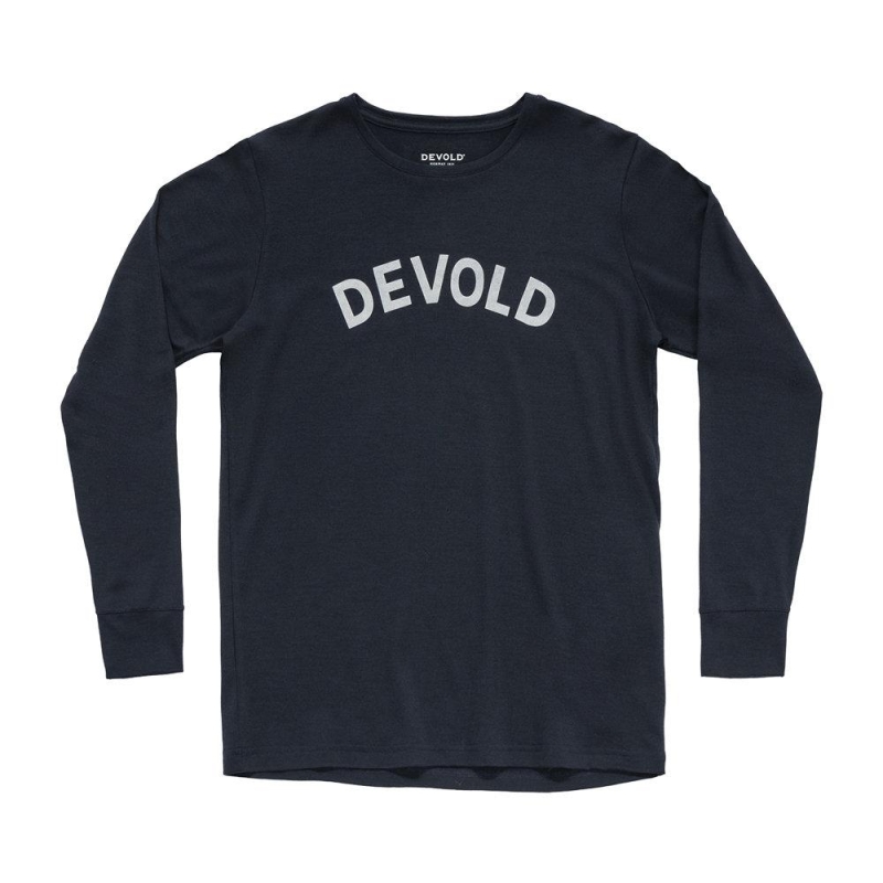 Devold Classic Legacy Long Sleeve Ink lange mouw shirt