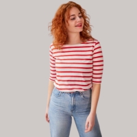 Blue Loop Originals SaXcell Stripe Longsleeve Women's White / Red