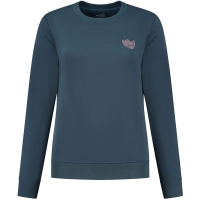 Blue Loop Originals Blue Fleece Seascape Sweater Women's Dress Blue