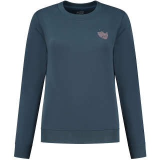 Blue Loop Originals Blue Fleece Seascape Sweater Women's Dress Blue
