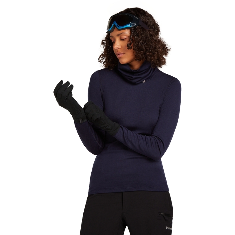 Icebreaker 260 Tech Glove Liners Black handschoen