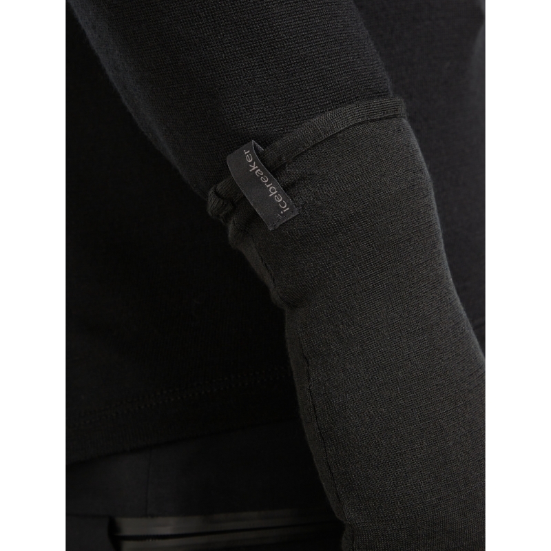 Icebreaker 260 Tech Glove Liners Black handschoen