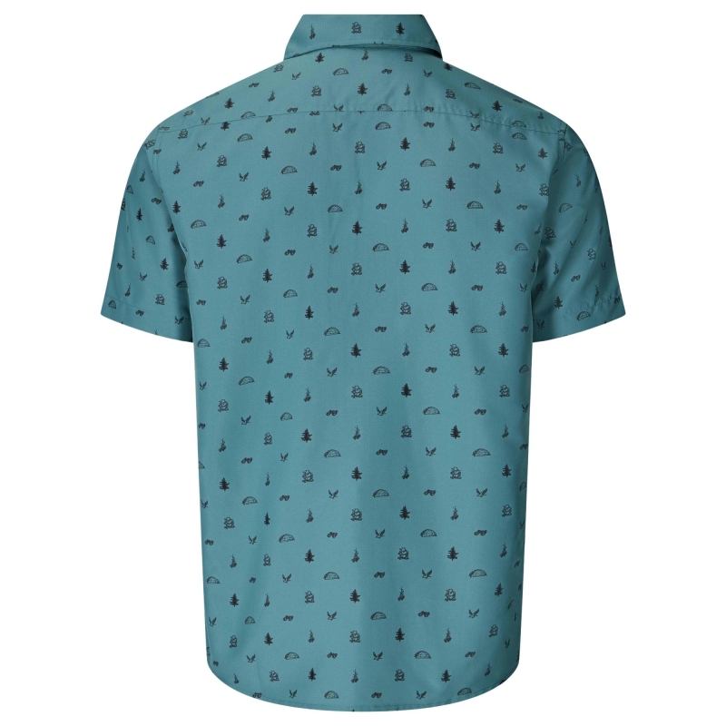 Marmot AirExchange UPF 40 SS Shirt SEAFLOOR CAMPING TRIP overhemd