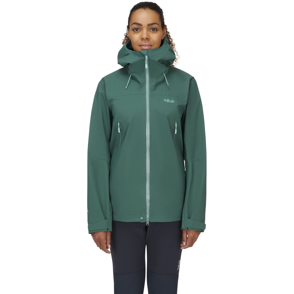 Rab Kangri GTX Jacket Women's Green Slate QWH-02-GNS jassen online bestellen bij Kathmandu Outdoor & Travel