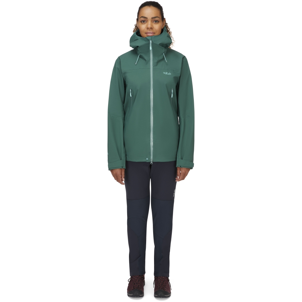 Rab Kangri GTX Jacket Women's Green Slate QWH-02-GNS jassen online bestellen bij Kathmandu Outdoor & Travel