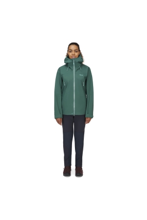 Rab Kangri GTX Jacket Women's Green Slate QWH-02-GNS jassen online bestellen bij Kathmandu Outdoor & Travel