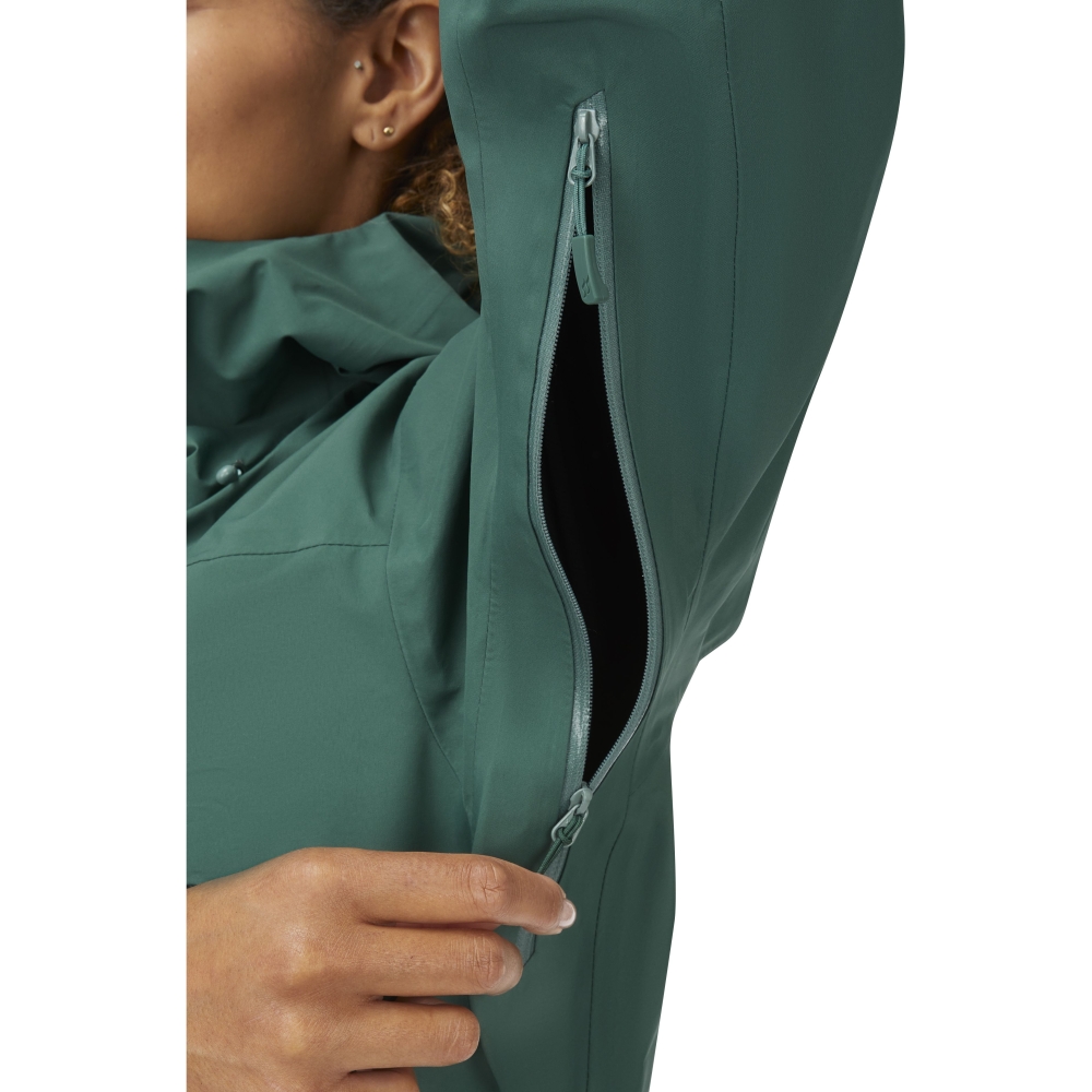 Rab Kangri GTX Jacket Women's Green Slate QWH-02-GNS jassen online bestellen bij Kathmandu Outdoor & Travel