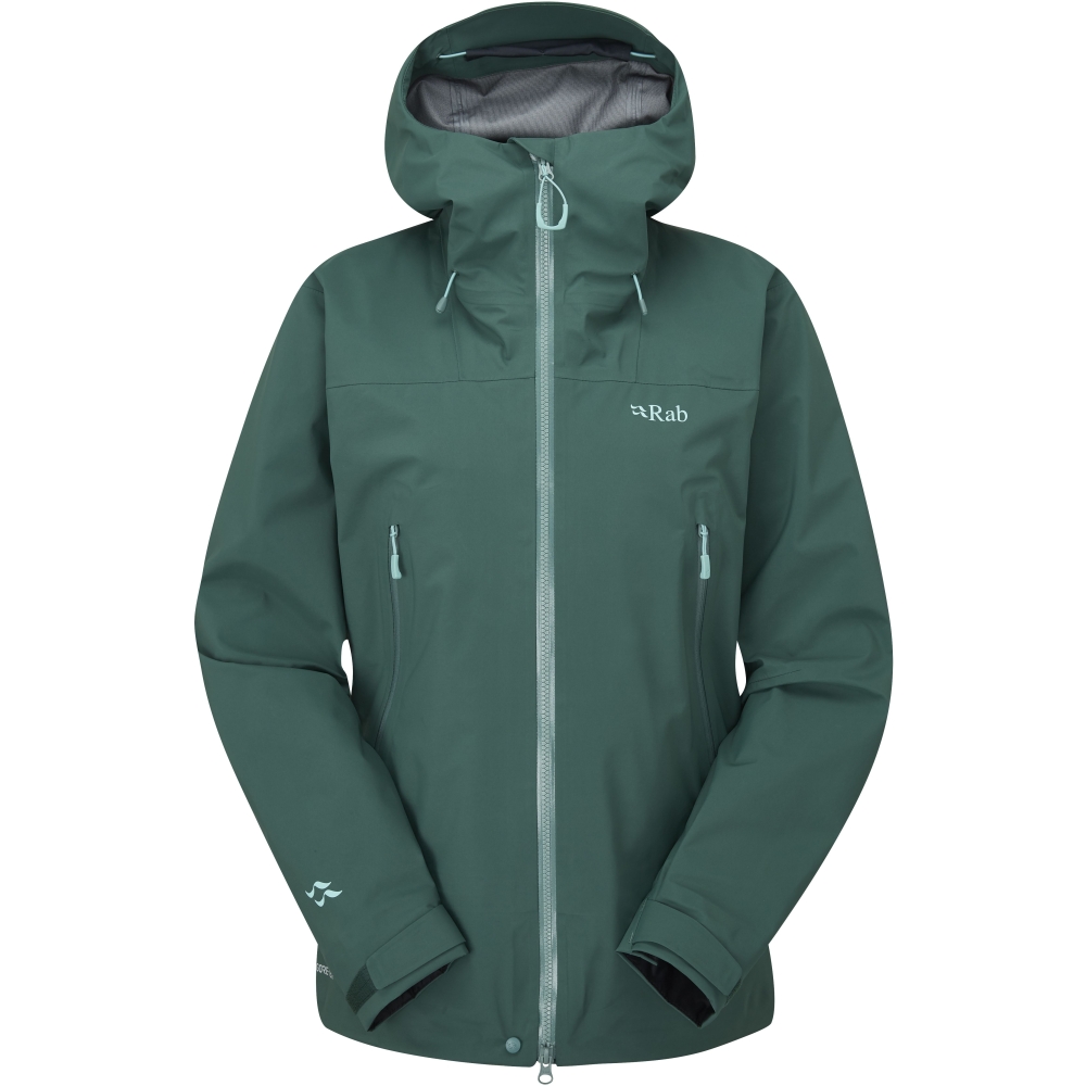Rab Kangri GTX Jacket Women's Green Slate QWH-02-GNS jassen online bestellen bij Kathmandu Outdoor & Travel