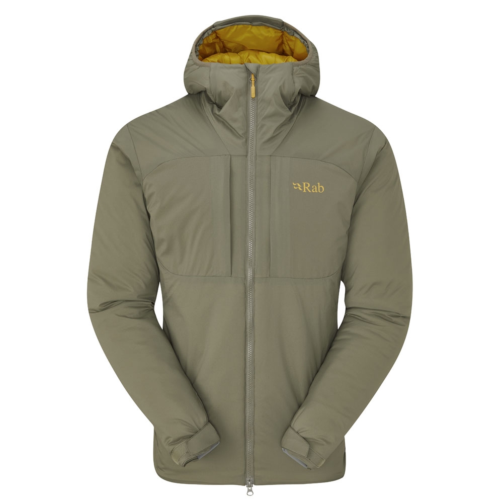 Rab Xenair Alpine Jacket Light Khaki QIP-09-LKH jassen online bestellen bij Kathmandu Outdoor & Travel