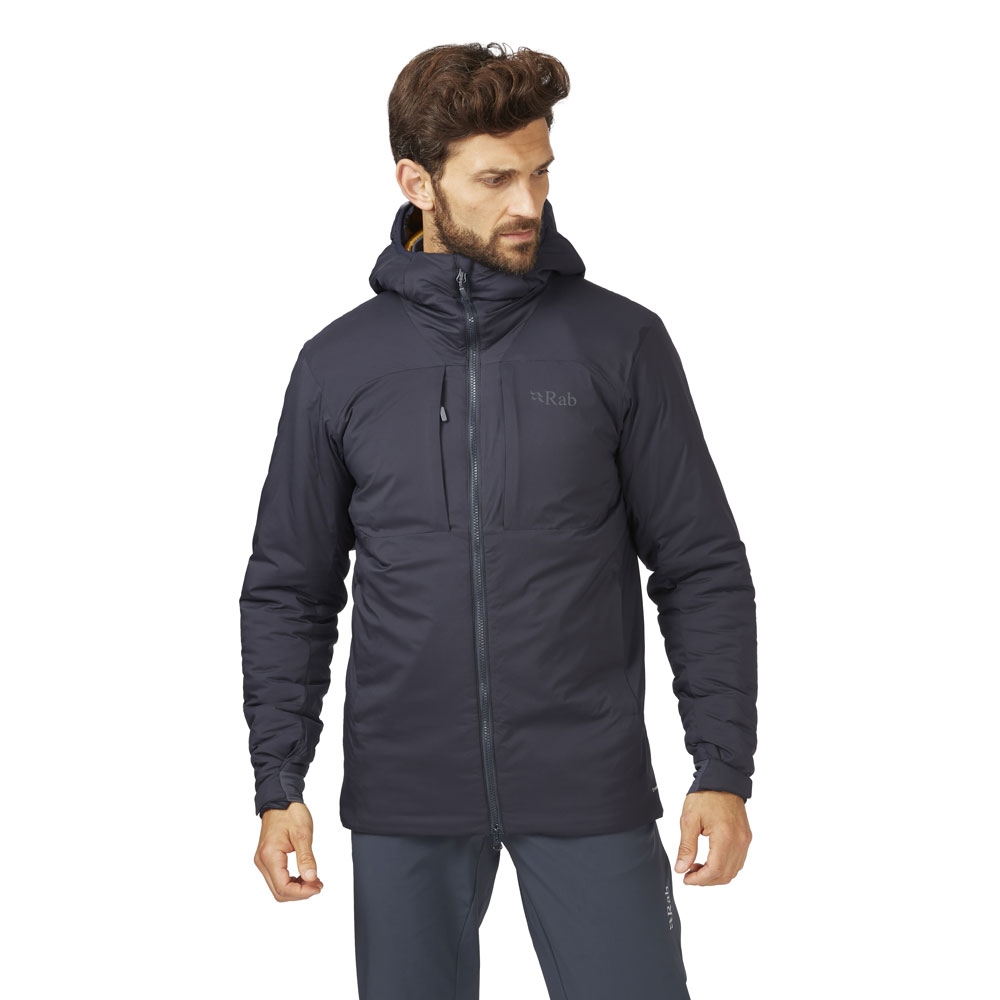 Rab Xenair Alpine Jacket Ebony (Footprint) QIP-09-EBF jassen online bestellen bij Kathmandu Outdoor & Travel