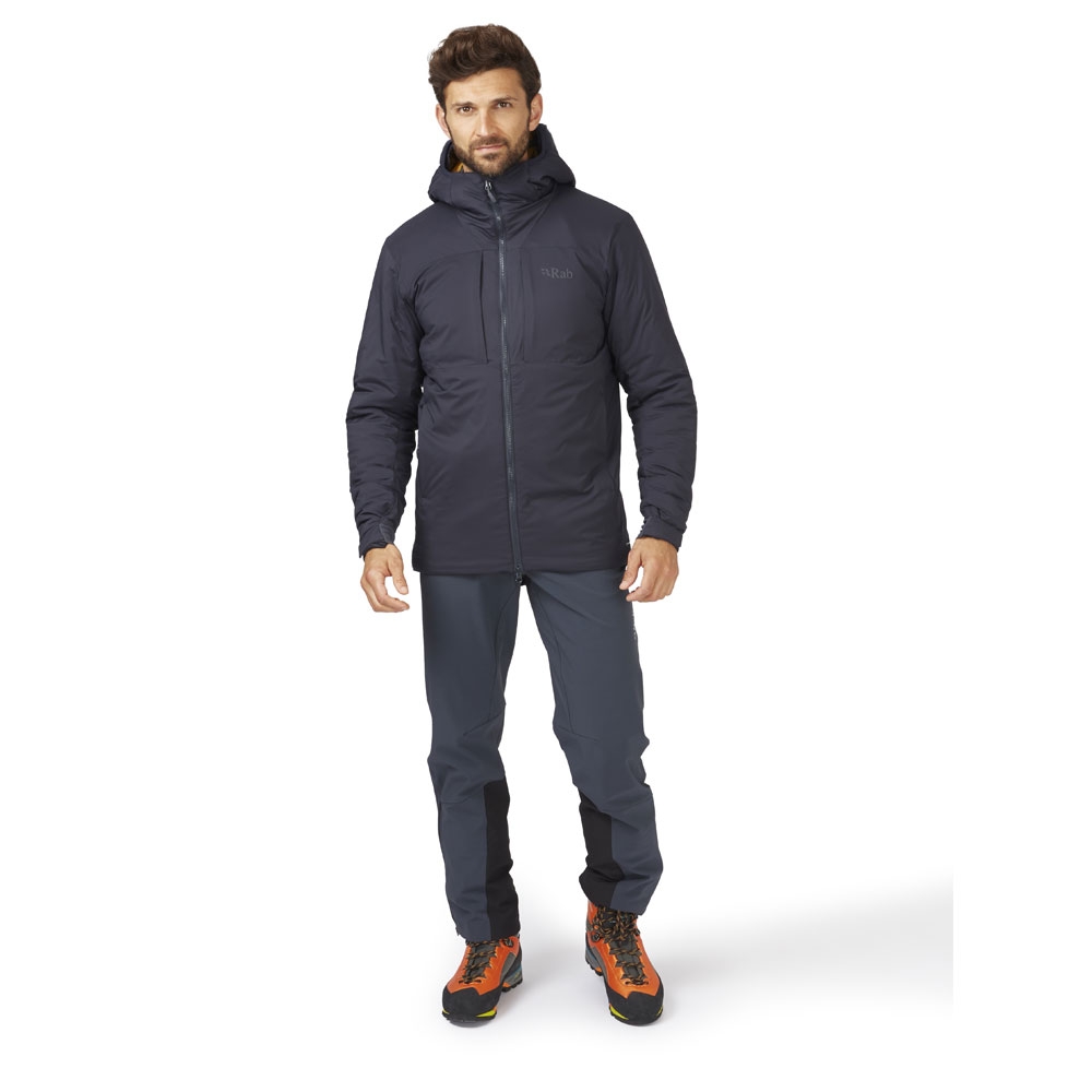 Rab Xenair Alpine Jacket Ebony (Footprint) QIP-09-EBF jassen online bestellen bij Kathmandu Outdoor & Travel