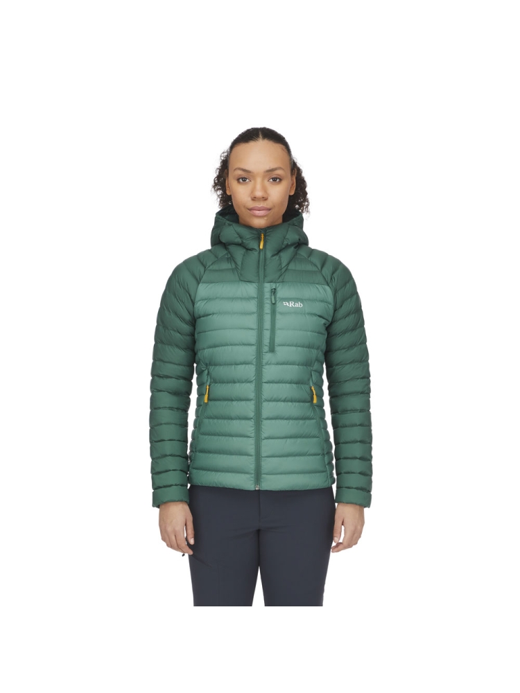 Rab Microlight Alpine Jacket Women's  Green Slate/Eucalyptus QDB-13-GSE jassen online bestellen bij Kathmandu Outdoor & Travel
