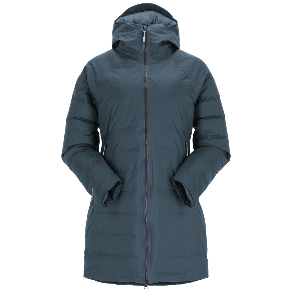 Rab Valiance Parka Women's  Orion Blue QDB-51-ORB jassen online bestellen bij Kathmandu Outdoor & Travel