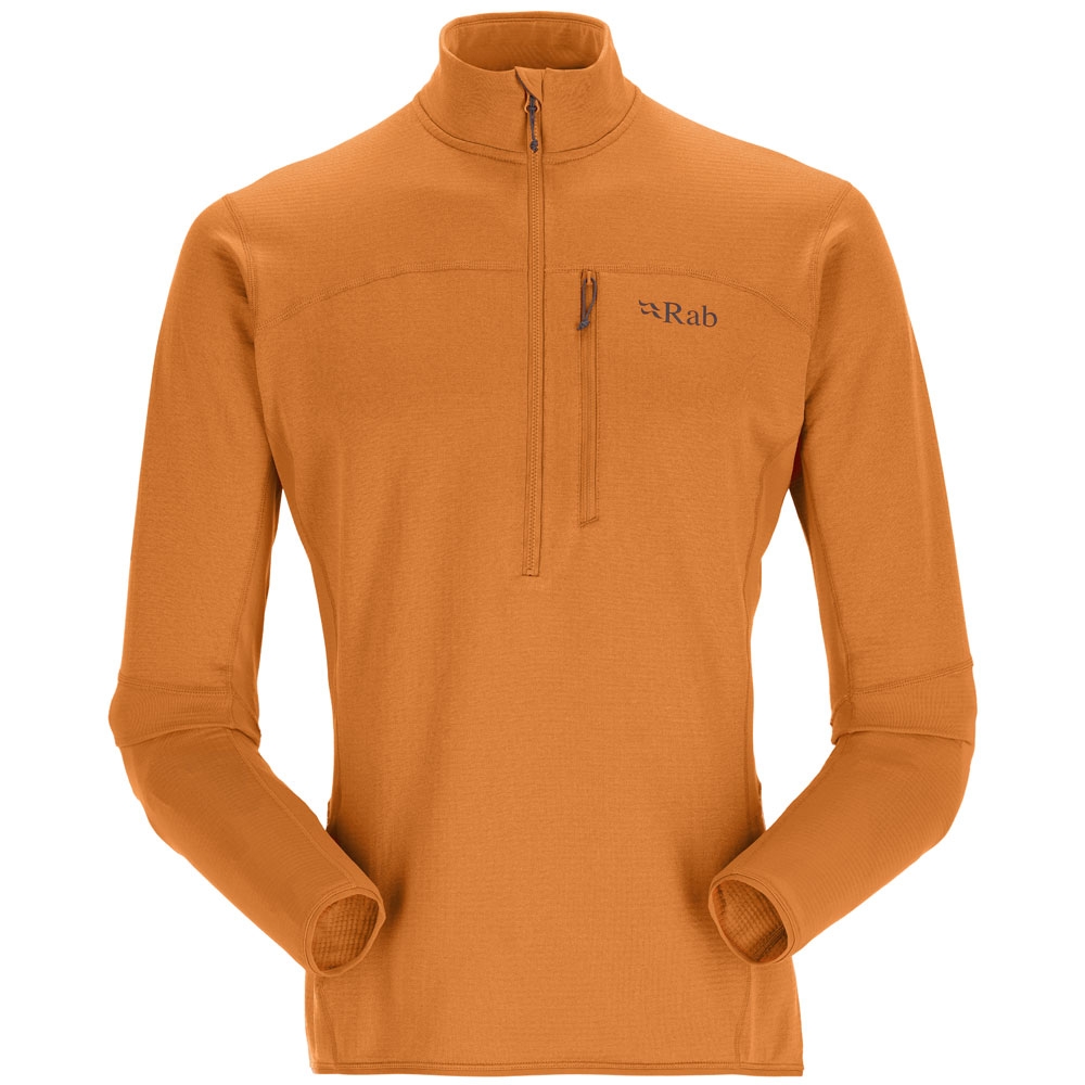 Rab Ascendor Pull-On Marmalade QFF-44-MAM fleeces en truien online bestellen bij Kathmandu Outdoor & Travel