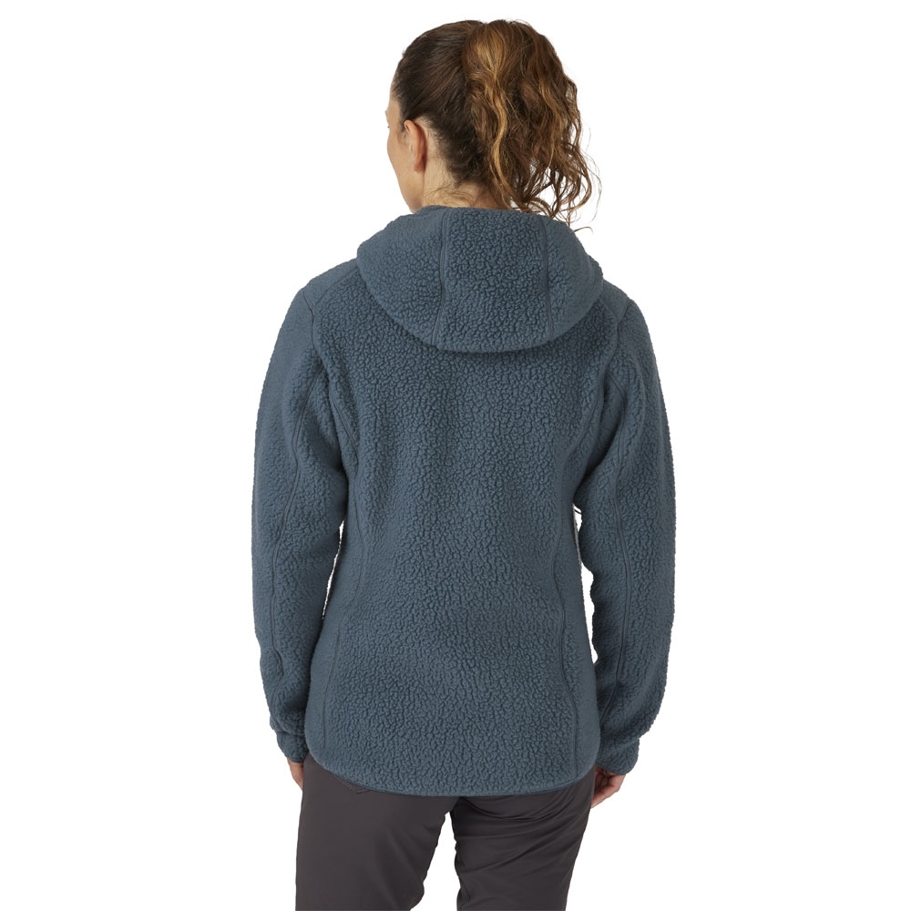 Rab Shearling Hoody Women's Orion Blue QFF-84-ORB fleeces en truien online bestellen bij Kathmandu Outdoor & Travel